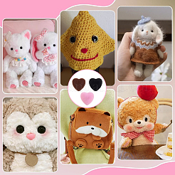 36 шт. 3-х цветные пуговицы с тремя отверстиями из смоляного флока&nbsp;BUTT-PH0001-64