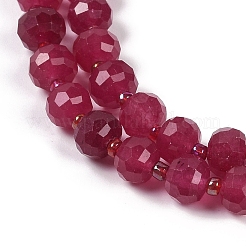 Природные окрашенные белого нефрита нитей бисера&nbsp;G-H057-A22-16