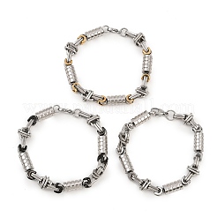 Браслеты-цепочки из нержавеющей стали 201 звено для мужчин и женщин BJEW-B143-08