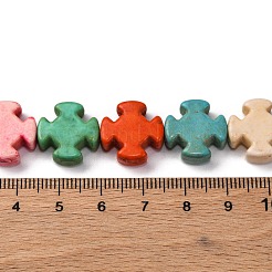 Синтетических нитей бирюзовые бусы G-C147-05