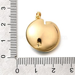 Латунные подвески в виде листьев с бирюзовой эмалью KK-K398-13G