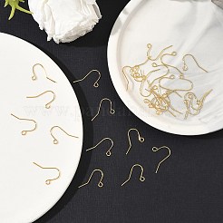 Латунные французские крючки с петлей&nbsp;XGR0002G-02G