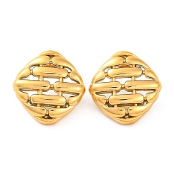 Серьги-гвоздики из нержавеющей стали 304 с ионным покрытием (IP) EJEW-G395-09G