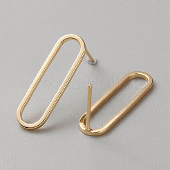 Медные серьги с гвоздиками KK-WH0064-26A-G