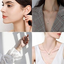 Гальванизированные спиральные ракушки и подвески из ракушек каури&nbsp;SSHEL-SC0001-12