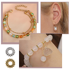 200шт 2 стиля сплава распорные бусины&nbsp;FIND-AR0005-45