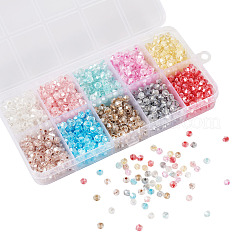 1420шт 10 цвета стеклянный бисер SEED-TA0001-53