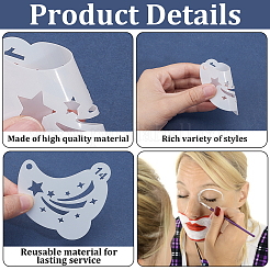 Шаблоны трафаретов для татуировок домашних животных&nbsp;AJEW-WH20141-12