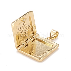 Латунные микропроволочные кубические циркониевые медальоны KK-A161-36A-G