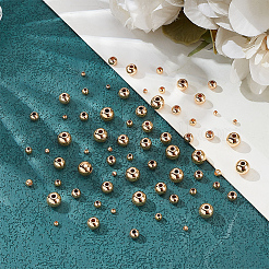 75 шт. 5 стиля латунные распорные бусины для стоек KK-LP0001-07G