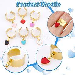 Кольца-манжеты из нержавеющей стали 304 RJEW-UN00018