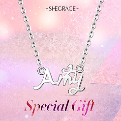 925 подвесные стерлингового серебра ожерелья JN890A