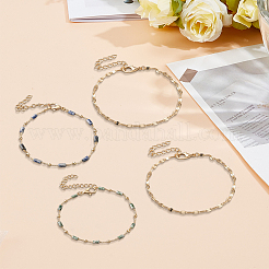 2 сумка 2 стиля браслет из натуральных драгоценных камней и набор из цепочек с узорами для женщин&nbsp;BJEW-GO0001-15