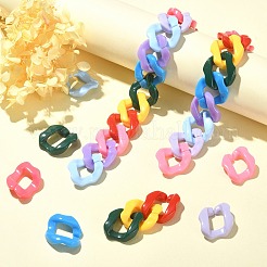 180шт 9 цвета акриловое связующее кольцо&nbsp;MACR-CJ0001-51