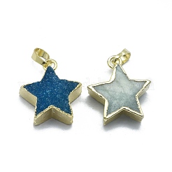 Естественно druzy агат подвески G-O176S-07G