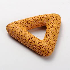 Большие треугольные подвески из синтетического лавового камня&nbsp;G-O025-04D