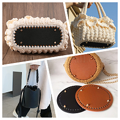 8 шт. 8-цветное дно сумки из искусственной кожи&nbsp;FIND-BBC0004-54