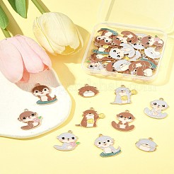 30шт 10 стиля подвески из сплава с эмалью&nbsp;ENAM-FS0002-81