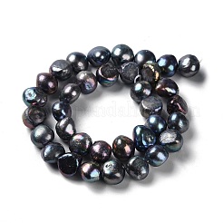 Нити из натурального культивированного пресноводного жемчуга PEAR-E018-90