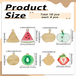 Подвески из сплава 16 шт.&nbsp;FIND-LP0004-36