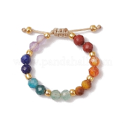 Регулируемые кольца с драгоценными камнями для женщин&nbsp;RJEW-JR00874-02