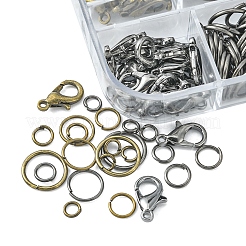 40 шт. 2 цветные застежки из цинкового сплава&nbsp;DIY-YW0006-32