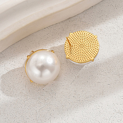 Модные полукруглые серьги-гвоздики из латуни&nbsp;OO2470