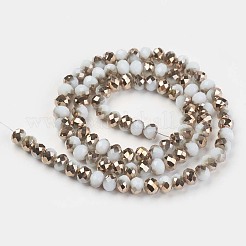 Гальванические непрозрачные стеклянные бусины&nbsp;EGLA-A034-P2mm-N16