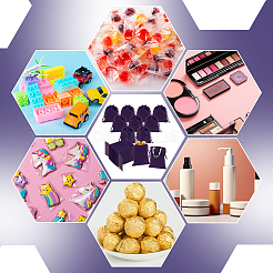 30шт прямоугольные бархатные мешочки с завязками TP-NB0001-61B