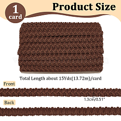 15 ярд плетеной кружевной ленты из искусственной кожи WL-WH0003-02D