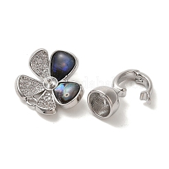 Цветок латунь микропаве из кубического циркония KK-A227-32P