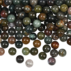 100 шт. бусины из натурального индийского агата&nbsp;G-SP0001-20C