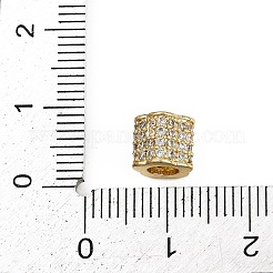 Латунь микропаве прозрачный кубический цирконий европейский бисер KK-D409-04G