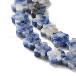 Натуральное синее пятно нитки из бисера яшмы G-B138-C03-01