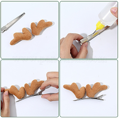 16 шт. 4 стиля волокон рога снеговика ветка руки&nbsp;DOLL-GF0001-10