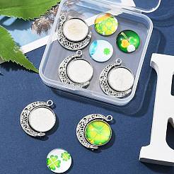 Наборы для изготовления вращающихся подвесок с клевером своими руками DIY-FS0005-44