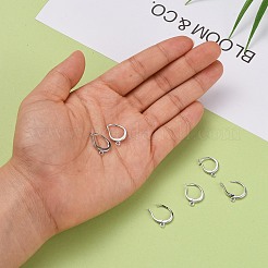 Фурнитура для сережек-русолок с антикоррозийным покрытием из стерлингового серебра 925 пробы STER-I017-087P