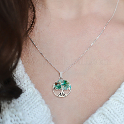 4 комплект из 8-х стилей подвесок из натурального и синтетического камня с крошкообразным узором&nbsp;FIND-FH0006-04