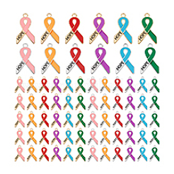 72шт 12 цвета подвески из цинкового сплава с эмалью&nbsp;FIND-PH0027-81