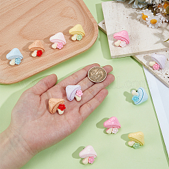 12 шт. 6 стиля подвески-стетоскопа из смолы&nbsp;HJEW-OC00148