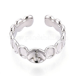 Овальные латунные манжетные кольца KK-T076-66P