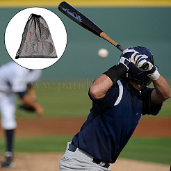 Сумки для хранения на шнурке из полиэфирной сетки&nbsp;ABAG-WH0044-49C