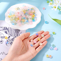 180 шт. 9-цветные градиентные прозрачные акриловые бусины&nbsp;OACR-TA0003-40