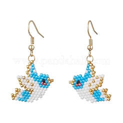 Стеклянные бусины серьги dnagle&nbsp;EJEW-MZ00399