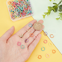 240 шт. 8-х цветные открытые соединительные кольца из цинкового сплава FIND-PH0009-22