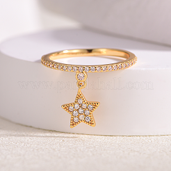 Женские кольца на палец из латуни с микропаве и кубическим цирконием&nbsp;SB7681-3