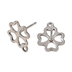 Фурнитура для сережек-гвоздиков из нержавеющей стали 201 EJEW-A071-14A-P-01