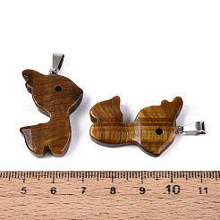 Природных тигровый глаз подвески G-T144-11G