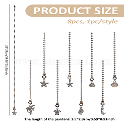 8 шт. подвески из сплава для потолочного вентилятора&nbsp;HJEW-LP00024