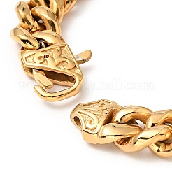 Браслет-цепочка из кофейных зерен с кристаллами и стразами BJEW-E009-01G